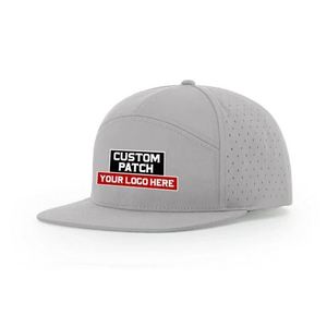 Fabricant de casquettes personnalisées en gros, casquette snapback réglable, visière plate, perforée, imperméable, pour les sports de plein air - Product Image 3
