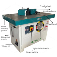 Machine de fraisage à grande vitesse pour le bois, machine de fraisage verticale pour les bords du bois, machine de fraisage CNC pour le bois