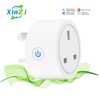Prise intelligente Wi-Fi Tuya XZJ UK, produits électroménagers intelligents pour la maison, ABS, courant nominal 10A/16A