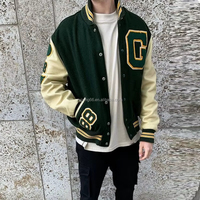 Chaqueta Varsity Personalizada, Estilo Letterman, Bordado, Parches de Chenille, Mangas en Contraste, Botones a Presión, Proveedor Mayorista