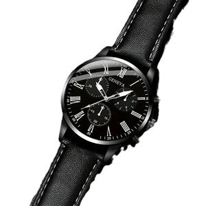 Nouvelle <span class=keywords><strong>montre</strong></span> à quartz pour <span class=keywords><strong>homme</strong></span>, style tendance, <span class=keywords><strong>bracelet</strong></span> en cuir, 40 mm, aiguille, décontractée, élégante, design à trois yeux, plus <span class=keywords><strong>bracelet</strong></span> tressé - Product Image 5