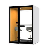 Nouvelle Cabine de Bureau Insonorisée Amovible Moderne Comine 2026 – Cabine Téléphonique avec Cadre en Alliage d'Aluminium pour Entrepôt et Villa