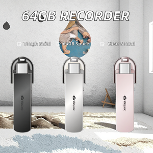 Chuyên Nghiệp 64GB Kỹ Thuật Số Ghi Âm Tiếng Ồn Giảm Tiếng Ồn <span class=keywords><strong>Mini</strong></span> MP3 Máy Nghe Nhạc Âm Thanh Kích Hoạt Dictaphone Nhỏ Nhỏ - Product Image 2