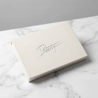 Palette de maquillage magnétique en papier de luxe personnalisée avec logo, étui vide pour fards à paupières avec miroir, marque privée