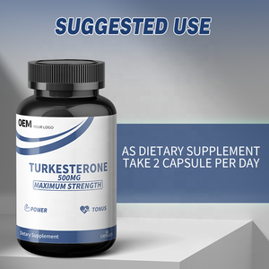 Cápsulas de Turkesterona de Marca Privada OEM, Suplemento Dietético, Promueve la Fuerza en Adultos, Cápsulas Veganas de Turkesterona - Product Image 5