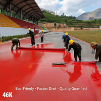 Revêtement de sol sportif multicouche de qualité professionnelle 400m, écologique et perméable, certifié IAAF, idéal pour les terrains universitaires