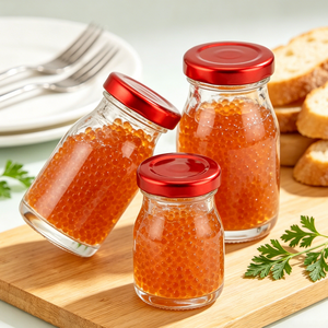 Échantillon Gratuit - Pot en Verre Vide avec Couvercle à Vis pour <span class=keywords><strong>Miel</strong></span>, Confiture, Lait, Pouding, Gelée, Nid d'Oiseau - 50ml, 70ml, 100ml, 150ml, 200ml, 280ml - Product Image 4