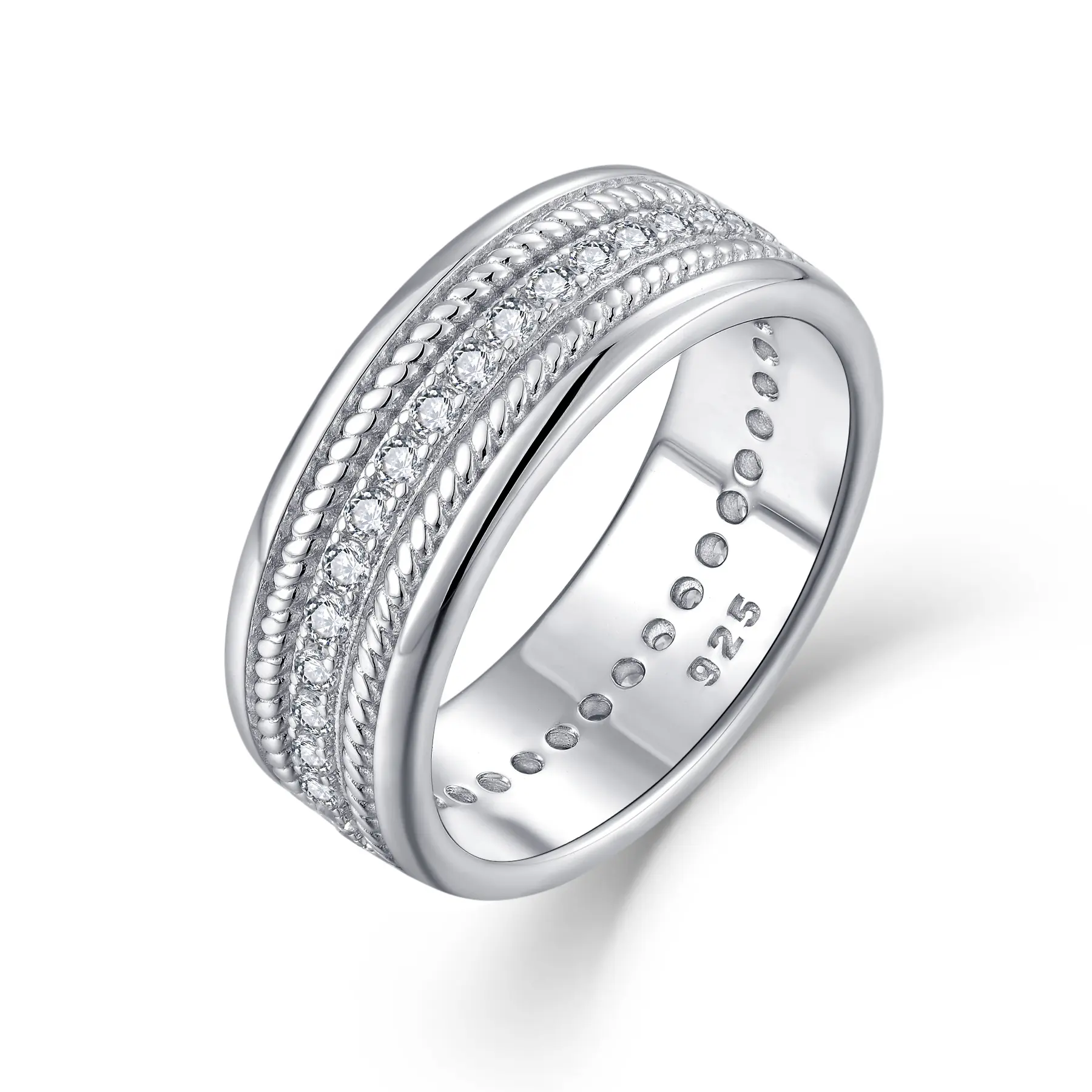 men silver wedding bands