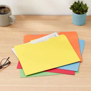 ลดราคา! แฟ้มเอกสารแบบหนา 1/3 ช่อง แบบ 3 แท็บ วัสดุ PVC PP สีสันสดใส สำหรับสำนักงาน - Product Image 2