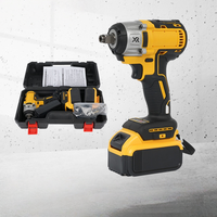Set Kunci Ratchet Tanpa Kabel Industri DIY Laris Manis dari Pabrik, Motor Brushless 21V, Baterai Lithium-ion, Impact Wrench 1/2 Drive
