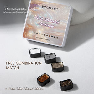 Paleta de Colores de Gel Personalizada Vinimay, Texturas 3D, Blanco Liso, 12 Colores, Sin Necesidad de Limpiar, Pintura de Uñas con Purpurina, Paleta de Pintura de Gel <span class=keywords><strong>Platino</strong></span> - Product Image 3