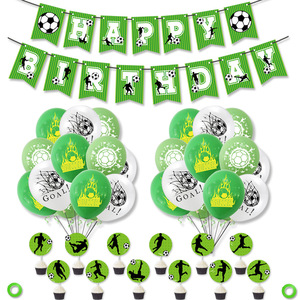 Artículos <span class=keywords><strong>de</strong></span> Fiesta con Temática Deportiva <span class=keywords><strong>de</strong></span> Fútbol, Globo <span class=keywords><strong>de</strong></span> Fútbol, Pancarta, Decoración para Pastel, Recuerdos para Fiesta <span class=keywords><strong>de</strong></span> Cumpleaños <span class=keywords><strong>de</strong></span> Niños y Niñas - Product Image 1