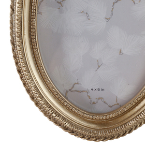 Cornice Ovale per Foto Maison Illuminare 4x6 Pollici in Stile Vintage con Dettaglio Fiocco Decorativo - Product Image 5