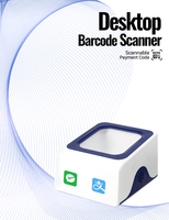 Escáner CMOS 2D Manos Libres JR P10, Lector de Códigos QR de Bajo Perfil para Códigos Dañados o Deformados, Herramienta para Puntos de Venta en Centros Comerciales