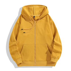 Nuova <span class=keywords><strong>Felpa</strong></span> con Cappuccio Unisex Personalizzabile con Zip Intera, <span class=keywords><strong>Oversize</strong></span>, Pesante, Calda per l'Inverno, Casual, con Stampa a Rilievo, Nera e <span class=keywords><strong>Rossa</strong></span> - Product Image 6