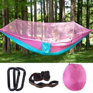 1-2 Person Outdoor Camping <strong>Hammock</strong> With Mosquito <strong>Net</strong> Outdoor Furniture Strength Parachute Fabric Sleep Swing <strong>Hammock</strong> - Product Image 3