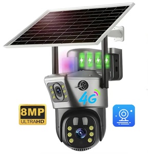Caméra de Surveillance PTZ IP Sans Fil Discrète 4K Intelligente 4G 5MP 8MP avec Suivi et Alarme SIM Extérieure Eseecloud - Product Image 1