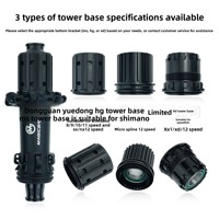 MAGICBROS Moyeu de vélo de montagne en alliage d'aluminium avant/arrière, roue libre à cliquet 15x110 / 12x148mm 54T, type à pattes, 28 trous, Freehub HG/MS/XD