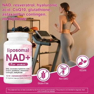 Capsules liposomales NAD pour femmes, marque privée OEM, CoQ10, glutathion, astaxanthine, 12-en-1, anti-âge, compléments alimentaires - Product Image 5