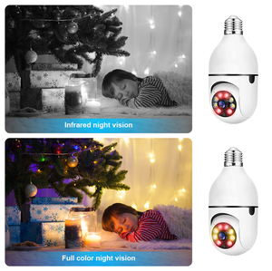 V380 Pro 1080p đầy đủ màu sắc ẩn an ninh bóng đèn camera quan sát ban đêm 360 E27 ổ cắm góc rộng CMOS Mini Wifi âm thanh hai chiều - Product Image 5