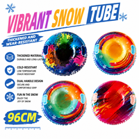 Tube à neige gonflable rond en PVC pour 1 personne, toboggan d'hiver épaissi pour station de ski et divertissement en plein air