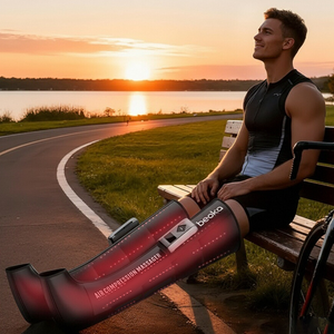 Masajeador de Piernas Inalámbrico Beoka de 8 Cámaras con Compresión de Aire, Botas de Recuperación con Luz Roja, Máquina de Masaje Deportiva OEM para Piernas - Product Image 4