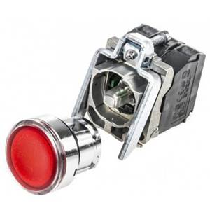 For XB4BW34M5 Harmony 22mm Red Ring Illuminated Zinc ABS Smart IP67 <b>Push</b> <b>Button</b> <b>Switch</b> - Product Image 2