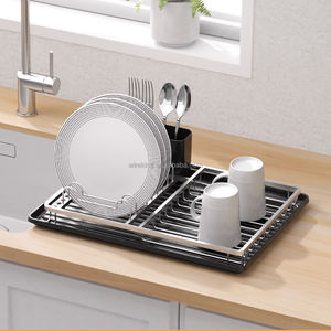 מנמיב אלומיניום על גבי מתלה הכיור צלחות מטבח מטבח מתלה מחסנים ויחידות מדפים - Product Image 2