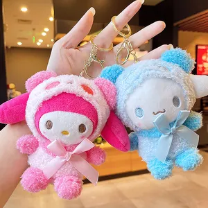 Kawaii ciao i miei gattini peluche portachiavi Kuromis melodie animali di peluche bambole per bambini regali di natale Sanrios portachiavi