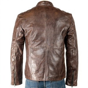 Stylish <b>Men's</b> Genuine Leather <b>Jacket</b> with <b>Long</b> Sleeve Latest Design High Quality Best Popular Style New Condition - Product Image 2