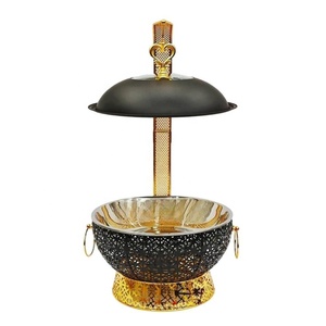 Scaldavivande Rotondo per Buffet in Acciaio Inox da 8,0L, Nero, con Riscaldamento a Vapore e Ripiani Regolabili, per Hotel e Banchetti Nuziali, Mantenimento Caldo per 6 Ore - Product Image 5