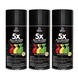 <span class=keywords><strong>Pintura</strong></span> Acrílica en Aerosol Negra <span class=keywords><strong>de</strong></span> Alto Brillo (Paquete <span class=keywords><strong>de</strong></span> 6) <span class=keywords><strong>para</strong></span> Uso en Múltiples Superficies: Metal, <span class=keywords><strong>Madera</strong></span>, Paredes, Gabinetes, Manualidades - Interior/Exterior - Product Image 1