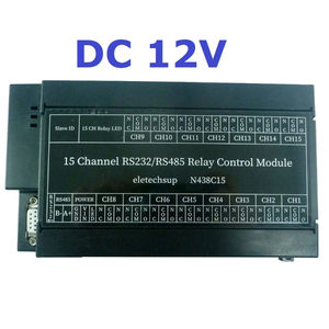 Eletechsup N438C15 12V 24V 2 en 1 15 canaux RS485/RS232 Modbus RTU Relais PLC DO PC UART Contrôleur de commutation de port série DC A646 - Product Image 2
