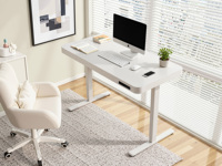 Bureau d'écriture moderne automatique réglable en hauteur, ergonomique, durable, autoportant, pour bureau commercial, chambre et hôpital