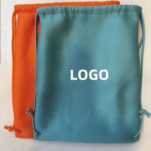 Factory Price Custom logo Mesh Bag Nylon <b>Draw</b> String <b>Storage</b> Bag Sandwich Mesh Drawstring Bag - Product Image 2
