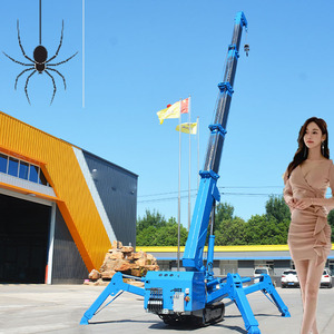 Grue sur chenilles Tele Handler petite grue araignée avec stabilisateur télescopique hydraulique nouvelle condition grue araignée petite Mini tour - Product Image 4