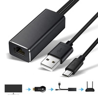 Adaptateur Ethernet 10/100Mbps Micro USB vers RJ45 Lan Ethernet câble adaptateur de carte réseau avec alimentation