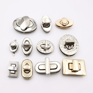 Cierres Metálicos de Calidad para Bolsos, Cierre de Metal de Aleación de Zinc con Forma de Flor de 35 mm, Cierre Giratorio para Herrajes de Bolsos - Product Image 4