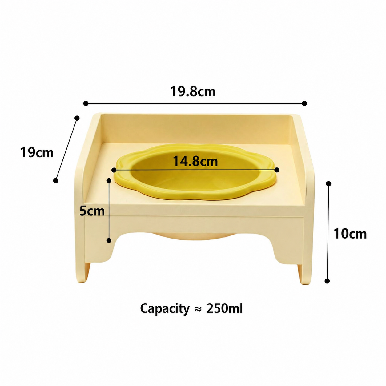 Yellow-Dish rack + bowl