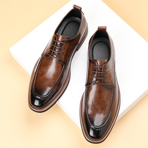 Mocasines de Vestir para Hombre, Parte Superior de PU, Transpirables, Impermeables, Antideslizantes, Cómodos, Resistentes, para Oficina, Bodas, Suela de Goma - Product Image 3