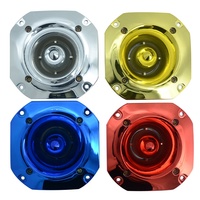 Haut-parleurs de voix colorés de 37 mm avec diaphragme en titane, tweeters en plastique de type bullet, super tweeters pour voiture
