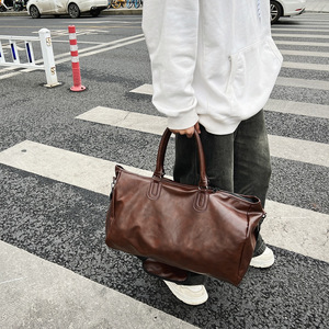 Sacs fourre-tout en PU de bonne qualité, sacs de rangement en cuir imperméables, sacs de voyage, sacs de sport et de fitness, sacs de week-end - Product Image 2