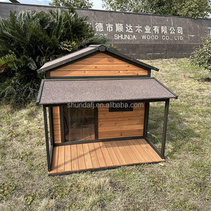 Wholesale Eco-Friendly Modern Wooden Dog House Outdoor for Fir Pet Villa Print Pattern All Seasons <b>Small</b> Animals - Product Image 5