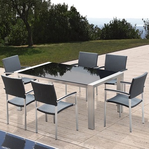Commercial Outdoor <strong>Furniture</strong> <strong>Garden</strong> <strong>Rattan</strong> Wicker <strong>Dining</strong> Set Table and Chair Patio <strong>Furniture</strong> - Product Image 1