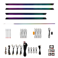 Système d'éclairage ambiant dynamique TMPRO Piano Black pour Honda Fit/Jazz 2021-2025 Modes d'éclairage multiples Accessoires intérieurs automobiles