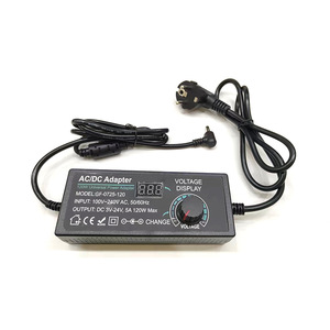 อะแดปเตอร์จ่ายไฟ AC เป็น DC หม้อแปลง5A 3V-24V แหล่งจ่ายไฟสากลพร้อมหน้าจอเครื่องชาร์จและอะแดปเตอร์ปรับแรงดันไฟฟ้า - Product Image 4