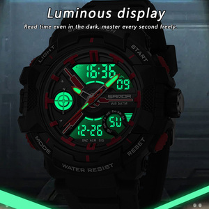 Montre-bracelet numérique pour homme SANDA 6226 Cool avec cadran 3D, multifonctionnelle, étanche, pour les sports de plein air, pour adolescents - Product Image 5