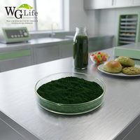 Poudre de chlorophylle de cuivre soluble dans l'eau ou l'huile de haute qualité, supplément 95%-99% naturel, pigment alimentaire à valeur chromatique élevée
