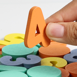 Nuovo popolare Puzzle di educazione precoce Set di giocattoli griglia digitale scuola materna matematica calcolo di corrispondenza dei colori Puzzle - Product Image 4