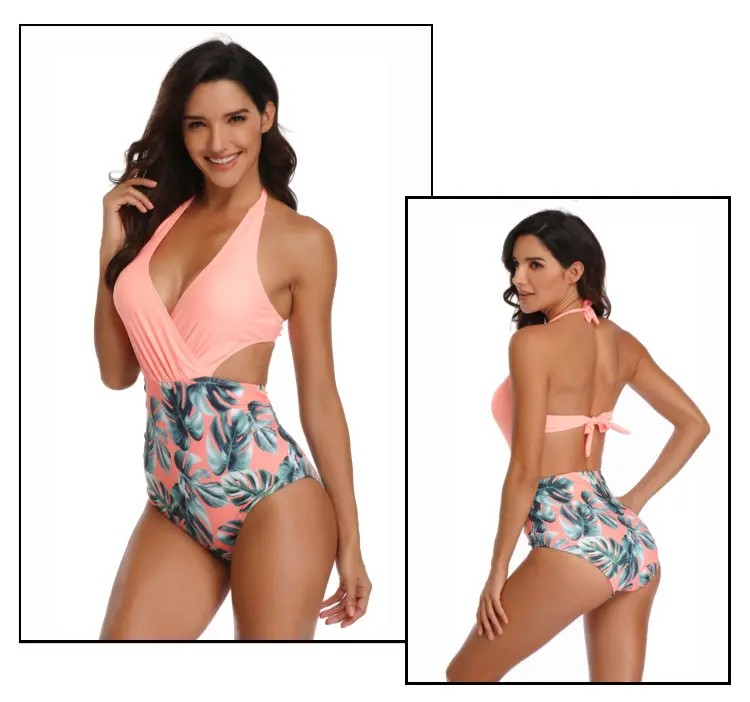 Hot Sale one-piece swimsuit r printing manufacturers direct selling sexy European and American bikini Clothing